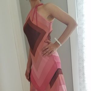 BCBG Max Azria silk chiffon dress